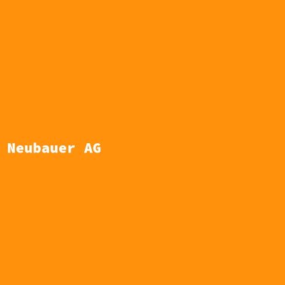Manufacturer: Neubauer AG