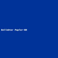 Beliebter Papier-BH