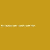 Aerodynamische Kunststoff-Uhr