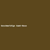 Geschmeidige Samt-Hose