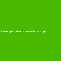 Klebriger Aluminium-Luftreiniger
